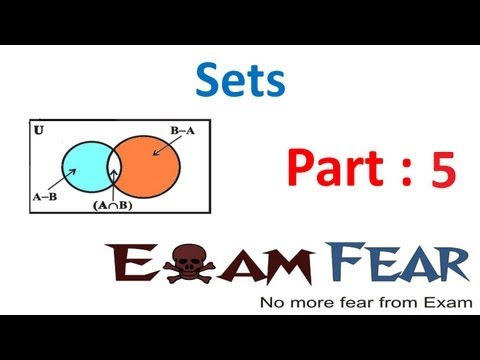 Maths Sets Part 5 (Equal set)  Mathematics CBSE Class X1