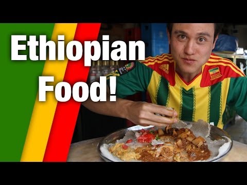 Irresistible Ethiopian Food - Tasty Meat Platter!