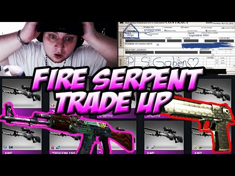 AK-47 FIRE SERPENT FN TRADE UP - 300 EURO TRADE UP !!!