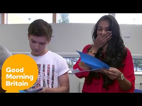 Students Open Their A Level Results Live On TV | Good Morning Britain