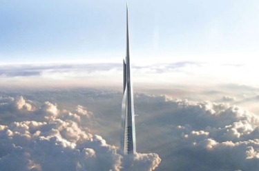 The cloud-piercing needle of the proposed Jeddah Tower.