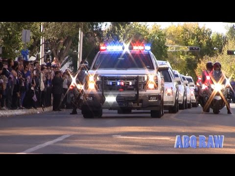 Albuquerque Police Officer Daniel Webster Final Dispatch and Funeral Procession Part I - ABQ RAW