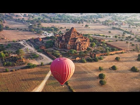 Balloon Flight Over Bagan, Myanmar in 4K (Ultra HD)