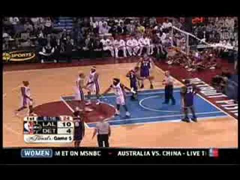 2004 NBA Finals Gm 5 Los Angeles @ Detroit Part 2/11