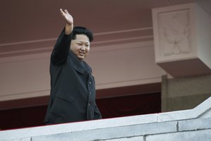 File - North Korean leader Kim Jong Un waves at a parade in Pyongyang, North Korea, Saturday, Oct. 10, 2015.