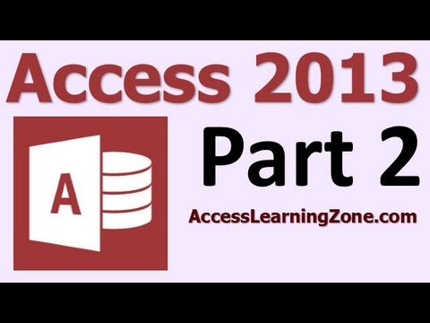 Microsoft Access 2013 Tutorial Part 02 of 12 - Planning Your Database