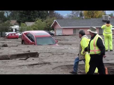 The Mini Flood Aftermath Highland California, Eastern Greater Metropolitan Los Angeles Region