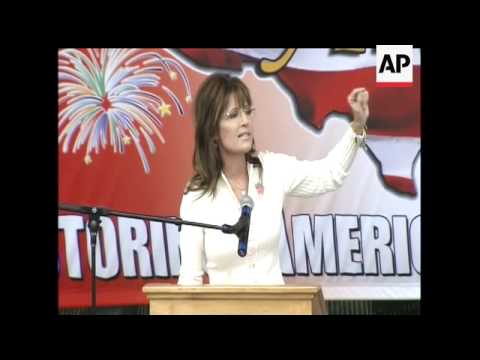 Former Alaska governor and GOP Vice Presidential nominee Sarah Palin had harsh words Saturday for Pr