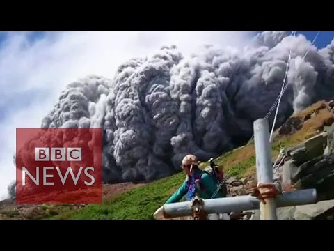 Video: Japan volcano shoots rock & ash on Mount Ontake - BBC News