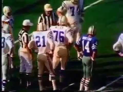 1971 Super Bowl V. Baltimore Colts  vs Dallas Cowboys