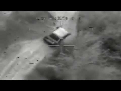 AH64 Apache Attack Helicopter Gun Camera Taliban Kill in Afghanistan