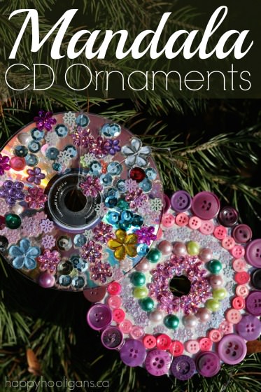 Mandala CD Ornaments