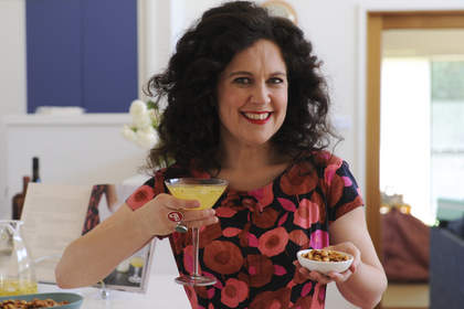 Food and Wine. Political journalist and Kitchen Cabinet presenter, Annabel Crabb, cooks up a storm in Karen Hardy's Canberra kitchen. Annabel's recipes of summer passionfruit cocktail and Christobel's spicy nuts.
November 23rd 2015
The Canberra Times
Photograph by Graham Tidy.