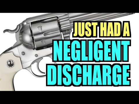 Had a Negligent Discharge Today