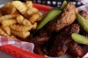 Fried chicken and chips at Belles Hot Chicken pop-up at Barangaroo.