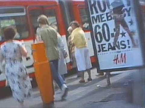 Aug. 1988 - Linie 6 - Bremen - Einfahrt auf Hauptbahnhof