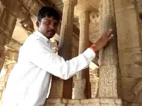 Hampi musical stone pillars