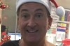 Glenn Wheeler donned a Santa hat as he left hospital. 