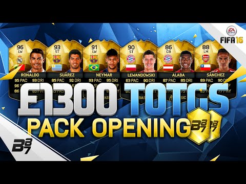 FIFA 16 | £1300 TOTGS PACK OPENING!! 100K PACKS!!!