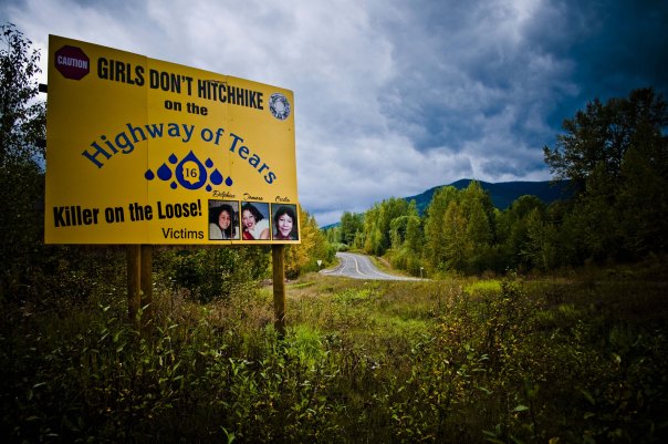 Highway of Tears billboard