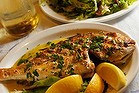 Grilled snapper from Jim's Greek Tavern in Collingwood.