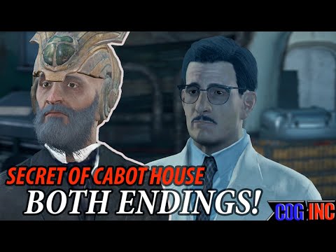 Fallout 4 - Secret of Cabot House Both Endings (Freeing and Killing Lorenzo) Lorenzo's Artifact Gun