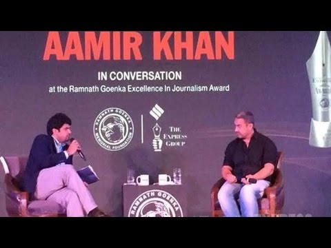 Kiran asked me if we should move out of India: Aamir Khan at #RNGAwards