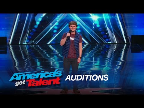 Drew Lynch: Stuttering Comedian Wins Crowd Over - America's Got Talent 2015