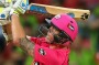 Doug Bollinger bats during the opening match of BBL05.