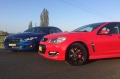 Holden's Commodore SS-V Redline is the most dynamic in this duo.