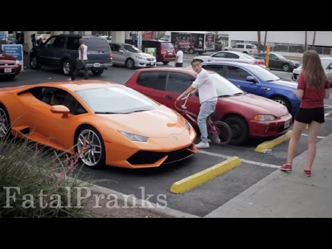 LAMBORGHINI GOLD DIGGER PRANK - 16 YEAR OLD PICKING UP GIRLS