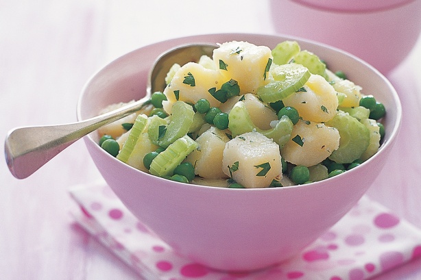 Warm potato salad