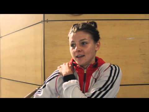 INTRODUCING GB BOXER SANDY RYAN TO THE iFL TV VIEWERS @ THE SHEFFIELD INSTITUTE OF SPORT