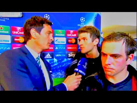 Thomas Müller unterbricht Interview nach 1:3 Niederlage gegen Porto | 2015