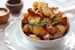 Duck fat potatoes