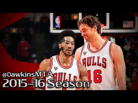 Derrick Rose & Pau Gasol Full Highlights 2015.11.30 vs Spurs - 29 Pts, 10 Dimes, 4 Blks Combined