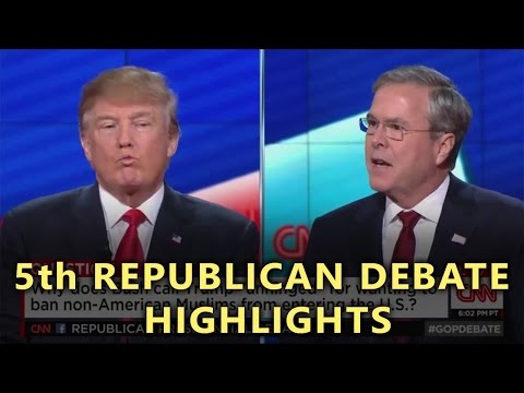 CNN 5th Republican GOP Debate - Best Moments and Highlights