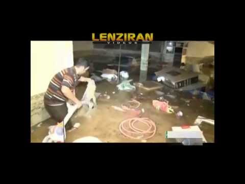 Midday news report about flood in Tehran  and number of victims