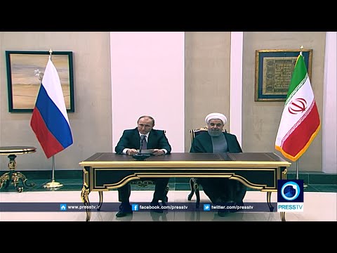 Putin, Rouhani hold press conference in Tehran (Full)