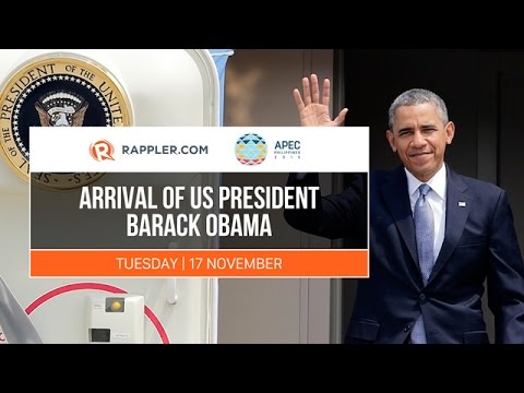 APEC 2015: Arrival of US President Barack Obama