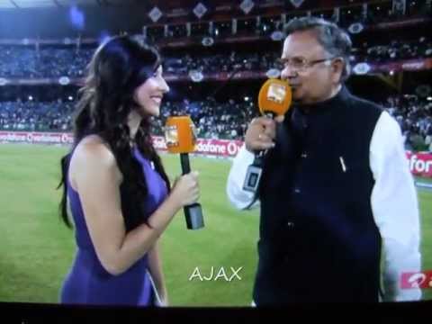 Karishma Kotak IPL Anchor  Interviews Chhattisgarh C.M. Dr.Raman Singh  Apr28