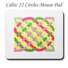 Pastel Celtic 12 Circles Mouse Pad on the funEZ Bazaar