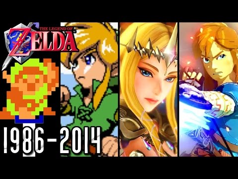 The Legend of Zelda ALL INTROS 1986-2014 (Wii U, GCN, N64, SNES, NES)