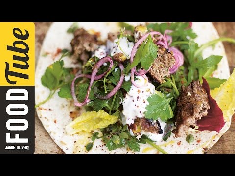 Grilled Lamb Kebabs - Jamie at Home