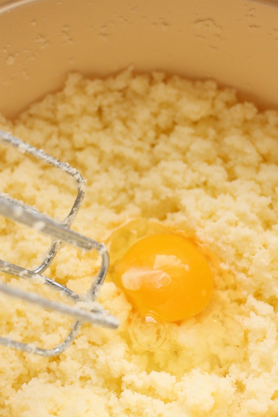 beating eggs butter and sugar for