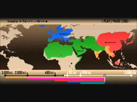 World Religions And Muslim Population 2012 (HD)