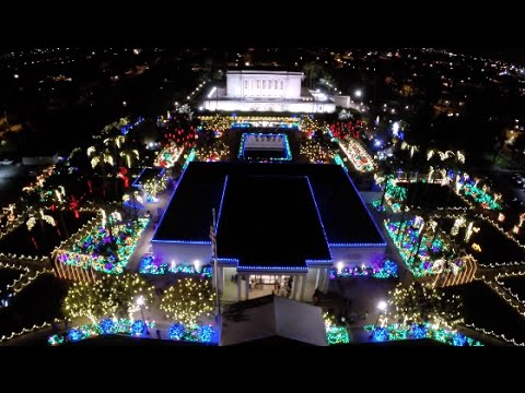 Mesa Arizona Temple Christmas Lights 2014