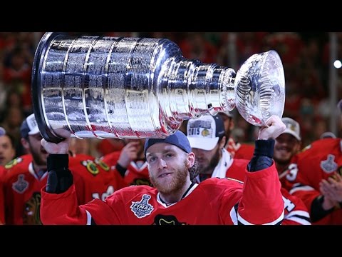 Blackhawks receive the Stanley Cup trophy