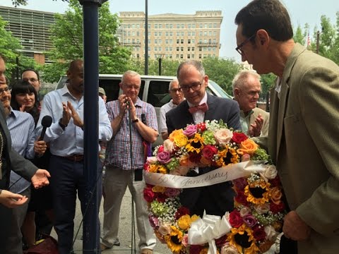 Windy City Times: Gay Pioneers wreath laying July 2, 2015 Philadelphia