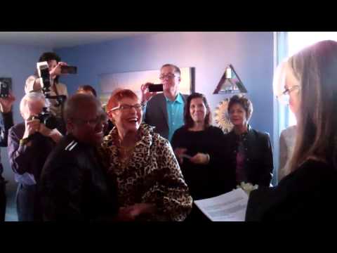 First Illinois Same-Sex Marriage: Vernita Gray and Pat Ewert 11-27-2013